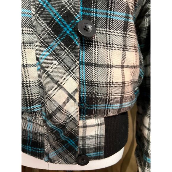Vintage 80s OP plaid bomber jacket. Size L. - Picture 3 of 11